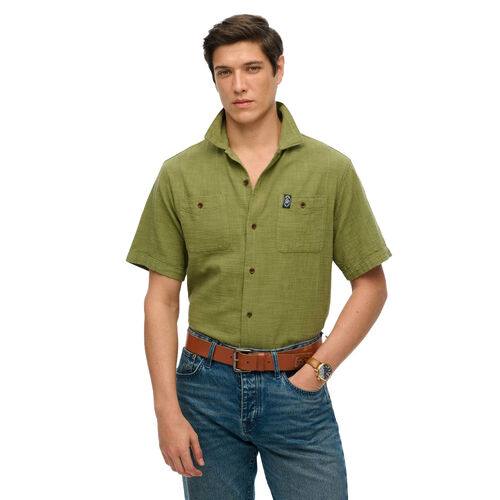 Superdry Merchant Ss Textured Shirt